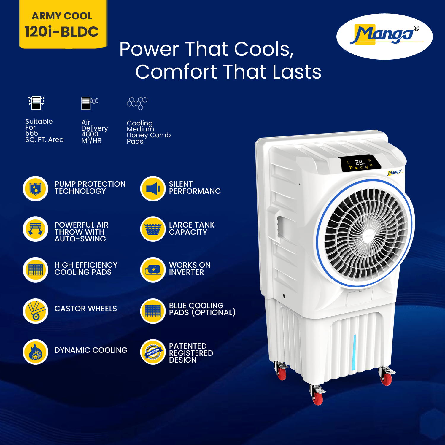 Army Cool 120i - BLDC - Mango appliances