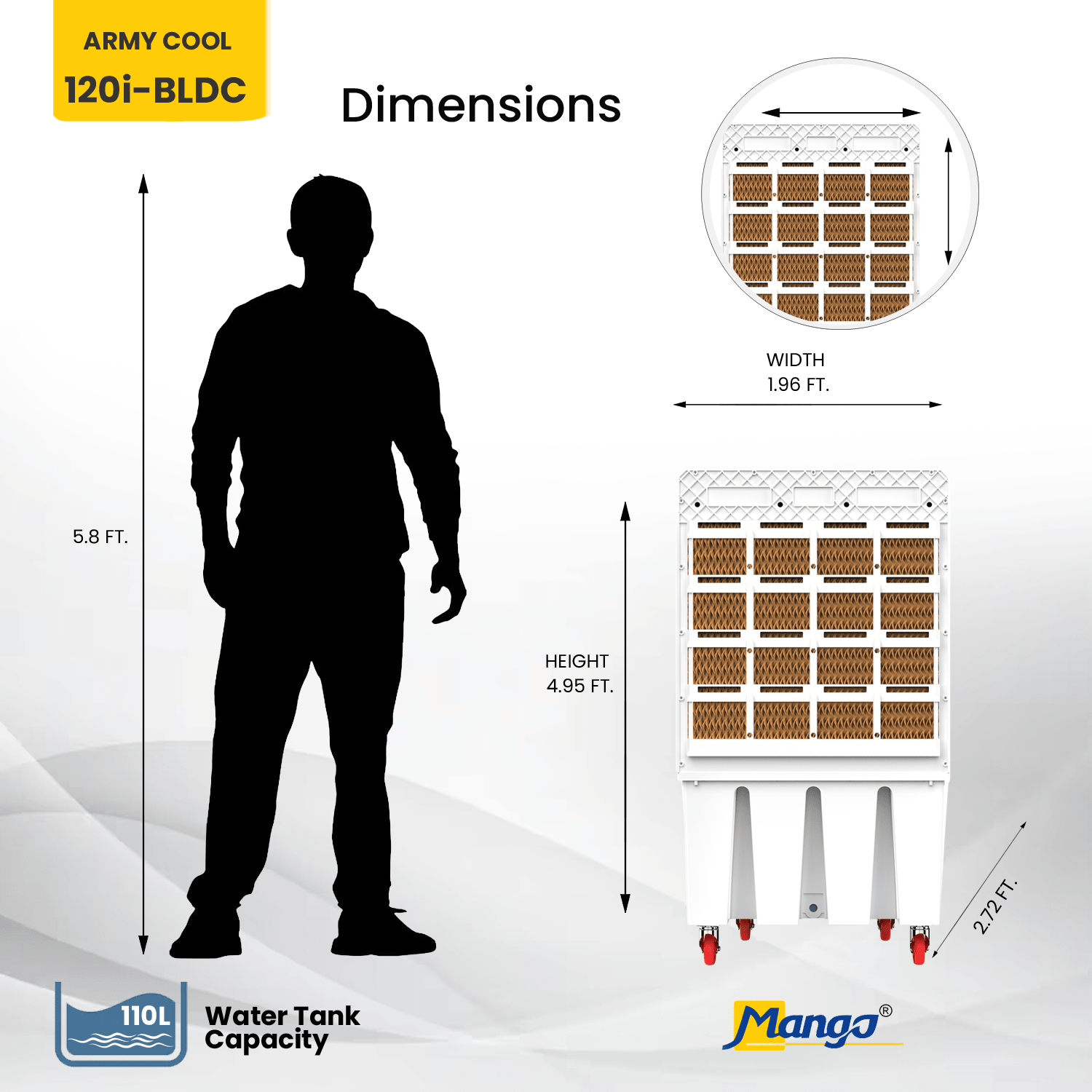 Army Cool 120i - BLDC - Mango appliances