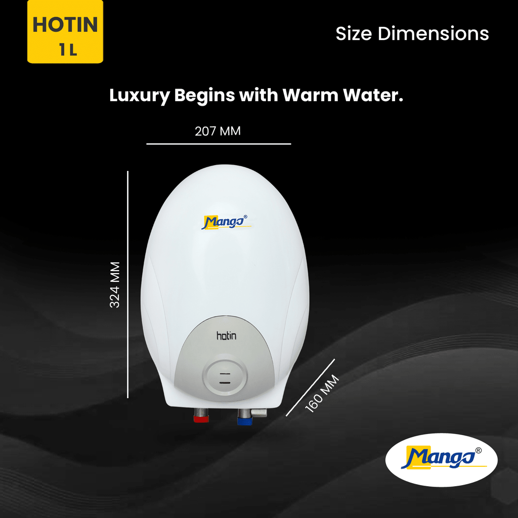HOTIN 1L - Instant Water Heater (Italy Inspired Design) - Mango appliances