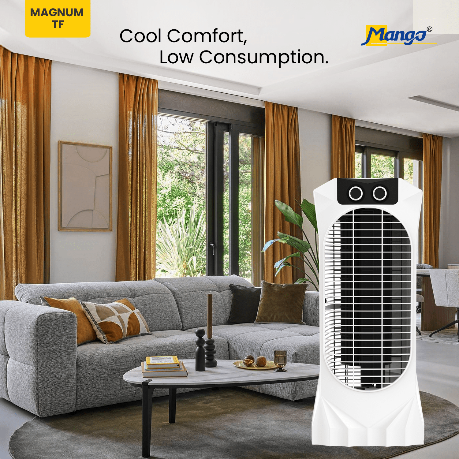 Magnum TF Tower Fan - No Water, 3-Speed | Mango Appliances